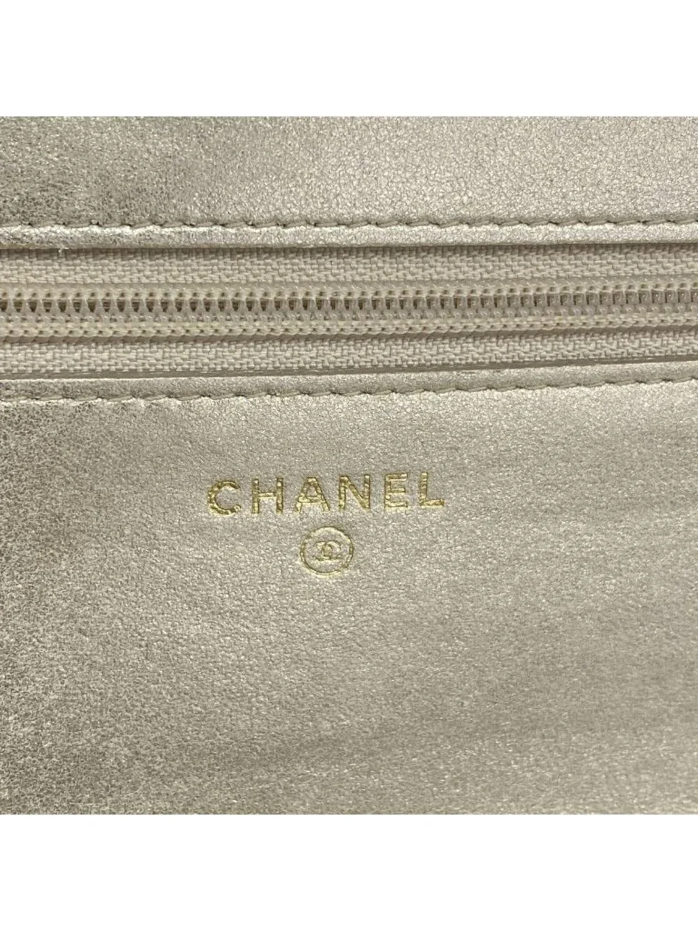 Chanel Wallet on Chain Leather Gold Champagne